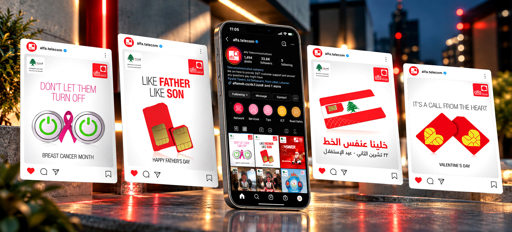 Alfa Telecommunications social campaign